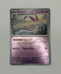 Pokemon - Sylveon - 040/131 - SV: Prismatic Evolutions - Reverse Holo Rare - NM - Image 1