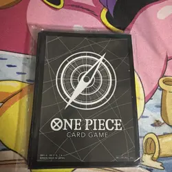 One Piece Card Game Official Sleeves (Black) (10-Pack)Bandai Card Sleeves Sealed - Image 1