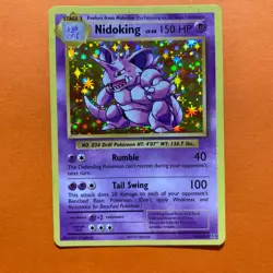 Nidoking Holo Rare MP 45/108 Pokemon Card XY Evolutions 045/108 - Image 2