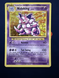 Nidoking - 45/108 - Pokemon Evolutions XY Reverse Holo Rare Card NM - Image 1