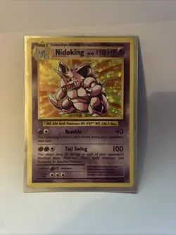 Pokemon Nidoking TCG XY Evolutions Holo Card 45/108 Rare - Image 1