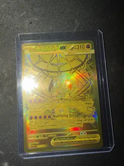 Pokemon TCG Mega Zygarde EX 124/088 Gold Mega Hyper Rare Perfect Order - Image 1