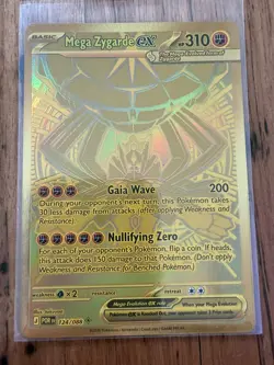 Mega Zygarde EX Gold Hyper Rare 124/088 Pokemon Perfect Order English 2026 - Image 1