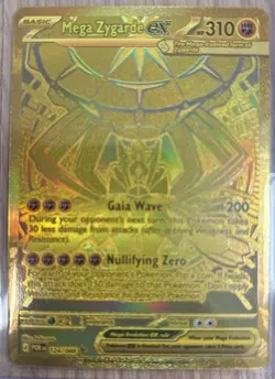 Mega Zygarde EX Gold Hyper Rare 124/088 Pokemon Perfect Order English 2026 - Image 1