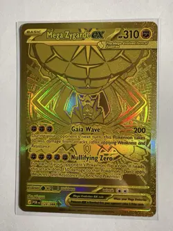 Mega Zygarde EX Gold Hyper Rare 124/088 Pokemon Perfect Order English 2026 - Image 2