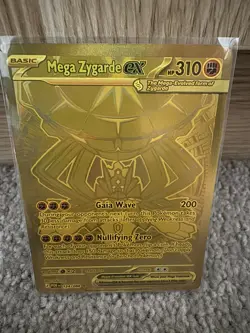Mega Zygarde EX Gold Hyper Rare 124/088 Pokemon Perfect Order English 2026 - Image 1