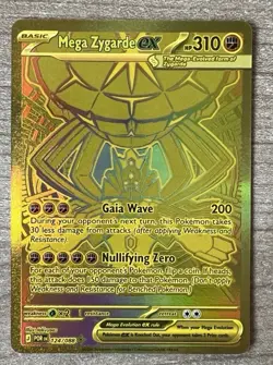 2026 Pokemon Perfect Order Mega Zygarde ex Gold Mega Hyper Rare 124/088 - Image 2