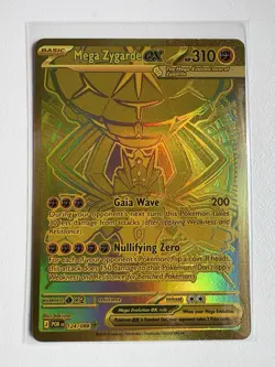 Mega Zygarde EX Gold Hyper Rare 124/088 Pokemon Perfect Order English 2026 - Image 1