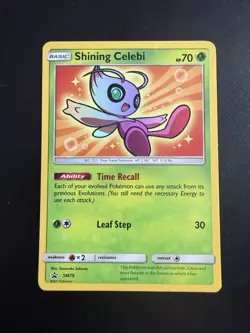 2017 POKEMON SM BLACK STAR PROMO #SM79 SHINING CELEBI-HOLO NEAR MINT - Image 1
