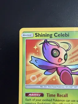 2017 POKEMON SM BLACK STAR PROMO #SM79 SHINING CELEBI-HOLO NEAR MINT - Image 2