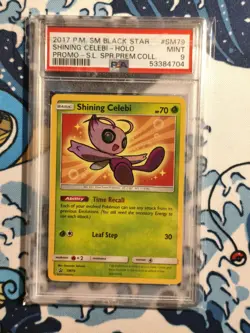 Pokemon Shining Celebi #SM79 - Black Star Promo Premium Coll. 2017 - PSA 9 MINT - Image 1