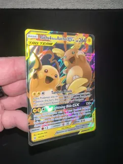 Pokemon TCG Raichu Alolan Raichu Tag Team GX Holo Card Unified Minds 54/236 NM - Image 4