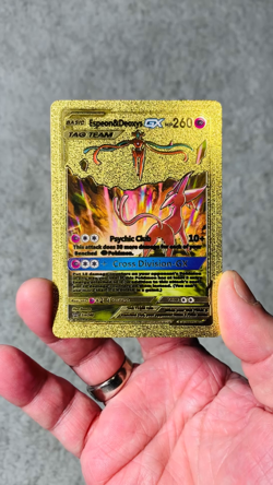 Set of 10 Espeon,Flareon,Jolteon+ Blackstar Promo Gold Accent Foil Fan Art Cards - Image 2