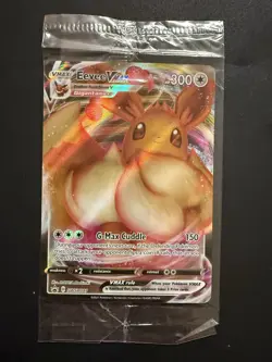 SEALED Pokemon TCG Eevee VMAX SWSH087 Sword & Shield Promo Holo Single Card - Image 1
