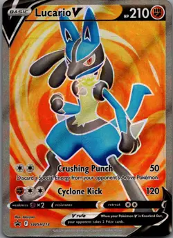Lucario V Promo SWSH: Sword & Shield Promo Cards SWSH213 NM - Image 1