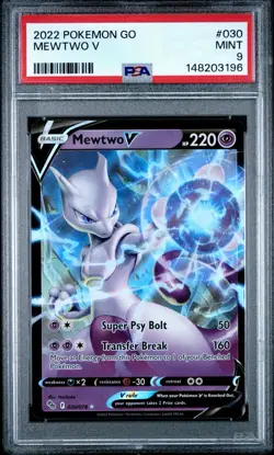 Mewtwo V 030 PSA 9 Graded Pokemon Card - Image 1