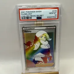 PSA10 - Pokemon - Melony 218/198 Chilling Reign Secret Rare card GEM Mint - Image 2