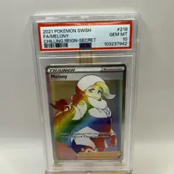PSA10 - Pokemon - Melony 218/198 Chilling Reign Secret Rare card GEM Mint - Image 3