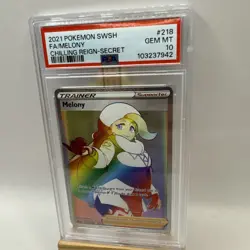 PSA10 - Pokemon - Melony 218/198 Chilling Reign Secret Rare card GEM Mint - Image 5