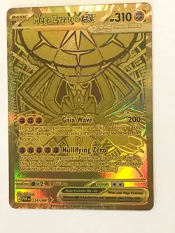 Mega Zygarde EX 124/088 Gold Hyper Rare - Near Mint - Pokemon Card - Sharp! - Image 1