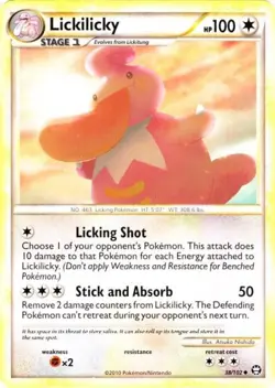 Lickilicky - 38/102 - Uncommon LP, English Pokemon Triumphant - Image 1