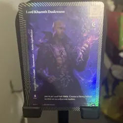Lord Khareth Duskwane Legendary Wanderer Foil Card Call of the Stone M4-S-4 - Image 2