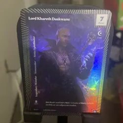 Lord Khareth Duskwane Legendary Wanderer Foil Card Call of the Stone M4-S-4 - Image 3