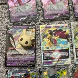 Pokemon Vstar Vmax V Cards Psychic Energy (15 Card Lot) Mew Dragapult - Image 3