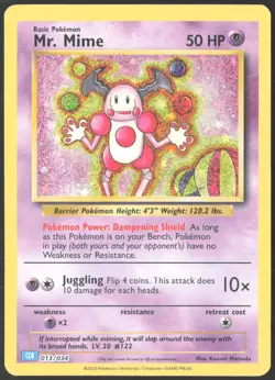Mr. Mime Holo 013/034 Trading Card Game Classic NM - Image 1