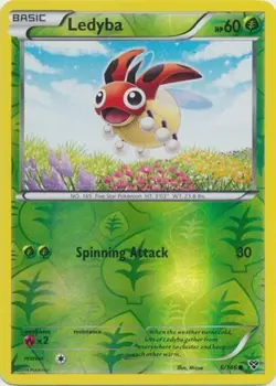 Ledyba - 6/146 - Common - Reverse Holo LP, English Pokemon XY Base Set - Image 1