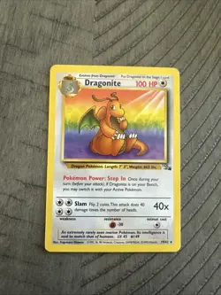 Dragonite 19/62 Fossil Regular Rare Lightly played - Image 1