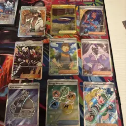 Pokemon TCG Trainer Full Art Ultra Rare Lot of 9 Near Mint Cards - Image 1