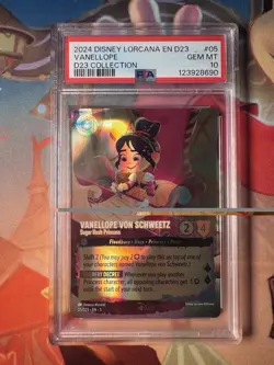 Disney Lorcana 2024 D23 Collection Vanellope von Schweetz PSA 10 Gem Mint - Image 1