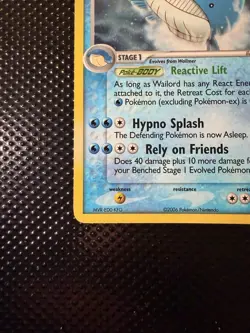 Pokemon TCG Wailord EX Legend Maker Holo Rare 14/92 2006 120 HP - Image 3