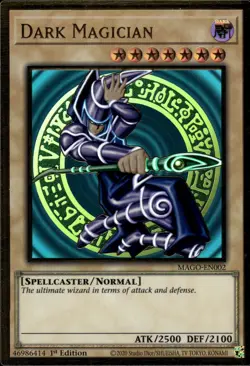 Dark Magician - Premium Gold Rare 1st Edition MAGO-EN002 - NM - YuGiOh - Image 1