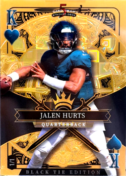 Jalen Hurts Gold #1/1 King of Hearts Very RARE Wild Card - (2026) Eagles (QB) - Image 3