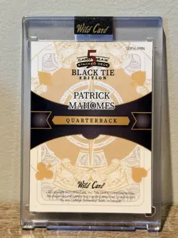 Wild Card 2026 5 Card Draw Stacked Deck Black Tie Patrick Mahomes 1/1 card - Image 2