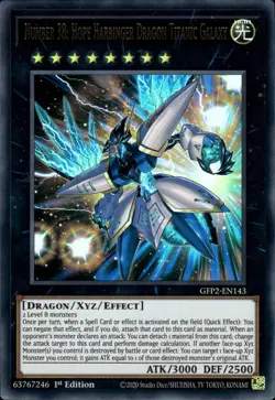 Number 38: Hope Harbinger Dragon Titanic Galaxy Ultra Rare GFP2-EN143 NM YuGiOh - Image 1