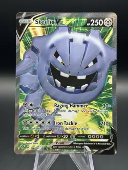 Pokemon TCG Steelix v Vivid Voltage Holo Full Art Ultra Rare Card 176/185 - Image 1