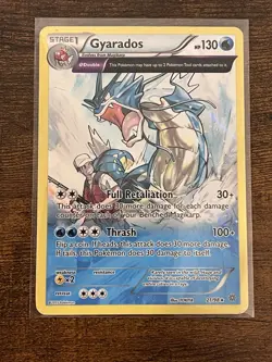 Pokemon Gyarados 21/98 XY Ancient Origins Holo Rare Double Stage 1 Card DMG - Image 1