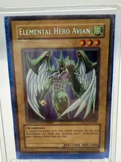 VINTAGE YU-GI-OH 1996 ELEMENTAL HERO AVIAN EHC1-EN001 YUGIOH - Image 2