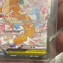 Pokemon Mega Dragonite ex 290/217 ASC Full Art Secret Rare Holo EX Card - Image 3