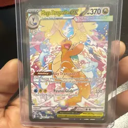 Pokemon Mega Dragonite ex 290/217 ASC Full Art Secret Rare Holo EX Card - Image 5