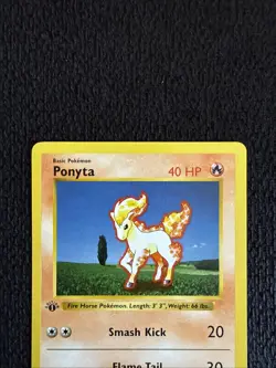Pokemon Card - Ponyta Base Set (Shadowless) 60/102 Common 1st Edition - Image 2