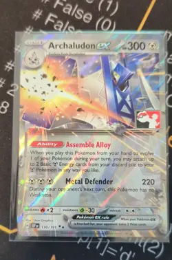 Archaludon ex 130/191 Prize Pack Series Cards Holo Pack Fresh - Image 1
