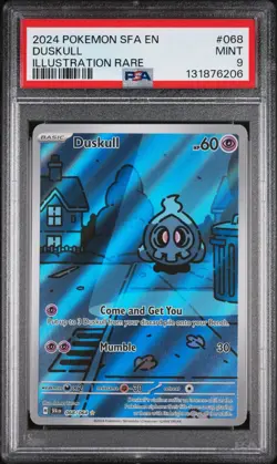 Pokemon TCG Duskull Illustration Rare Card Shrouded Fable 068/064 PSA 9 - Image 2
