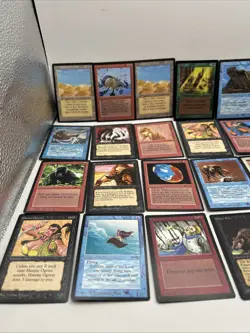 MTG Vintage Lot Arabian Nights & Antiquities Kird Ape Urza Tower LP 25 Cards - Image 2