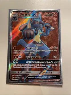 Lucario GX - 122/131 - Ultra Rare - Forbidden Light - Pokemon Card - NM/M - Image 1