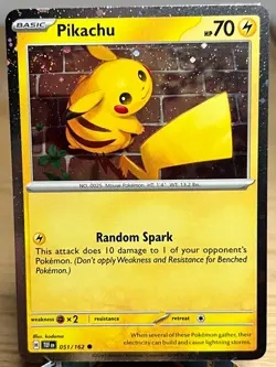 Misc Cards & Products Pikachu 051/162 Promo Pokemon (Cosmos Holo Swirl) NM/M - Image 1