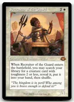 Recruiter of the Guard (Retro Frame) #395 MTG Modern Horizons 3 NM X1 - Image 1
